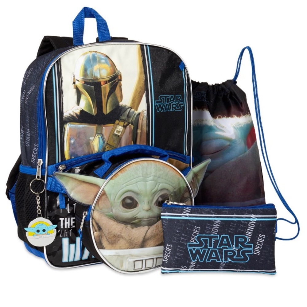 Star Wars Mandalorian The Child backpack 5 piece